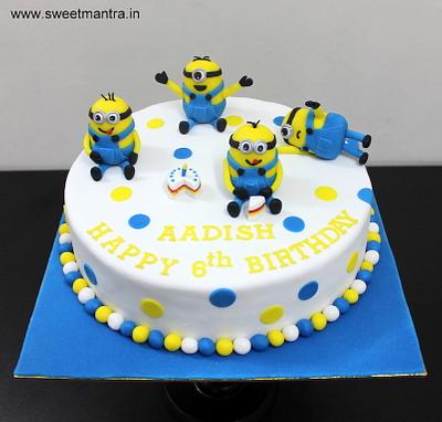Adorable Minion cake - Cake by Sweet Mantra Homemade Customized Cakes Pune