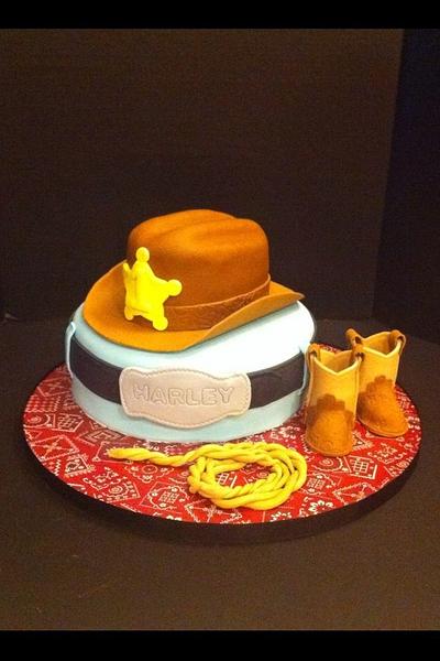 Cowboy first birthday cake - Cake by Woodcakes
