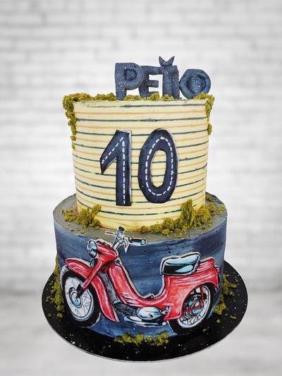 Retro motorcycle - Cake by Veronika