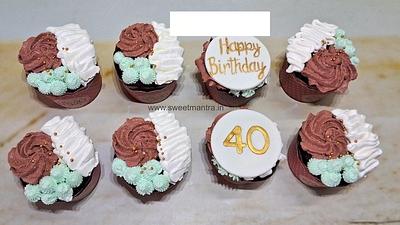 40th Birthday Cupcakes - Cake by Sweet Mantra Homemade Customized Cakes Pune