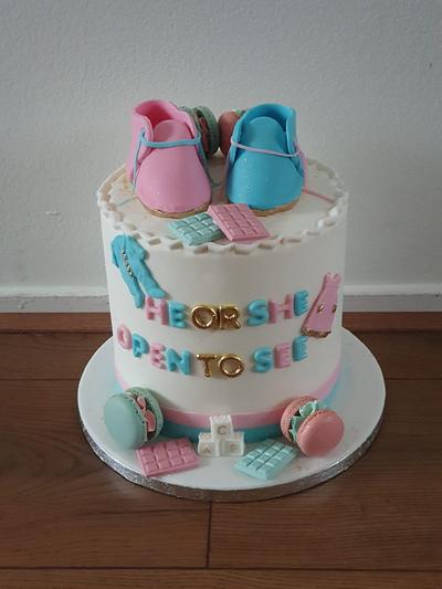 Gender reveal cake - Cake by Cake Rotterdam 