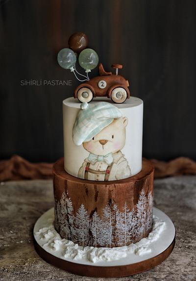 Vintage Bear Cake - Cake by Sihirli Pastane