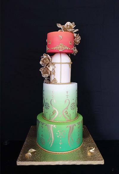 Indian Culture Competition - Wedding cake  - Cake by Radoslava Kirilova (Radiki's Cakes)
