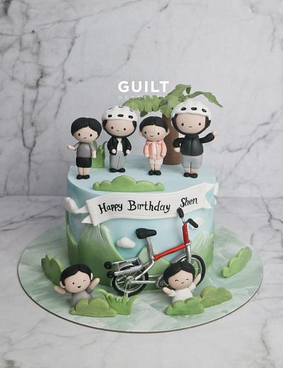 Cycling Cake - Cake by Guilt Desserts