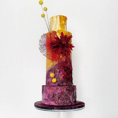 Colourful wedding cake - Cake by Tassik