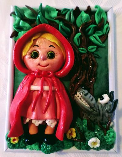 Little Red Riding Hood and the Wolf - Cake by Édesvarázs