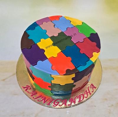 Jigsaw Puzzle cake - Cake by Sweet Mantra Homemade Customized Cakes Pune