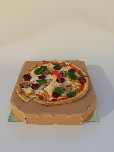 Pizza box cake - Cake by Szandra