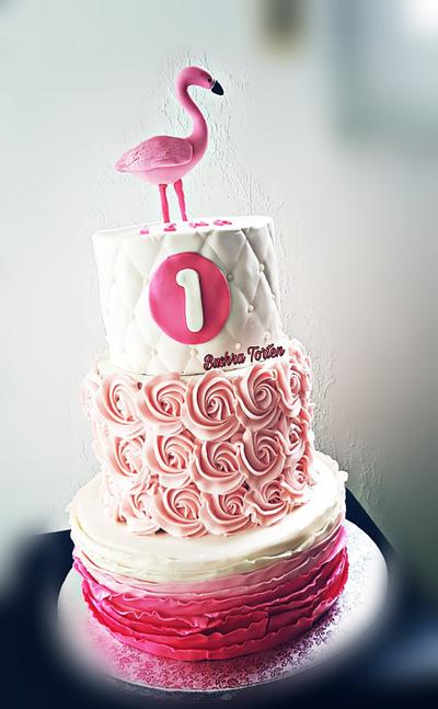 Flamingo cake  - Cake by Bushrastorten