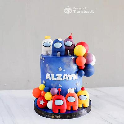 Among Us" Themed Birthday Cake - Cake by Dapoer Nde