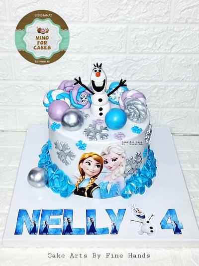 Frozen Fondant Cake - Cake by Manal Ali 