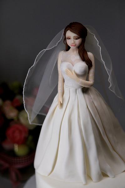bride cake topper - Cake by Arianna