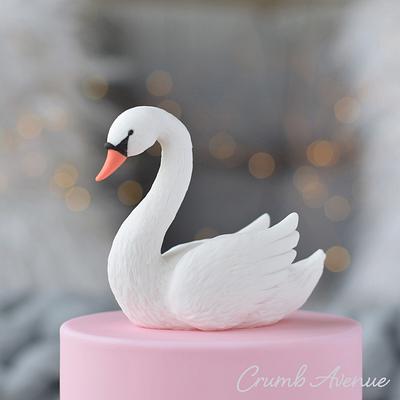 Swan Cake Topper - Cake by Crumb Avenue