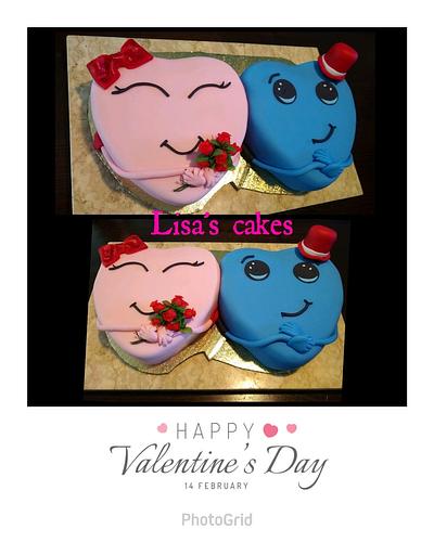 Two Hearts - Cake by Lisa