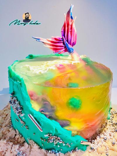 😱#ᑎᑌEᐯᗩ #TEᑎᗪEᑎᑕIᗩ pastel 💜 - Cake by Moy Hernández 