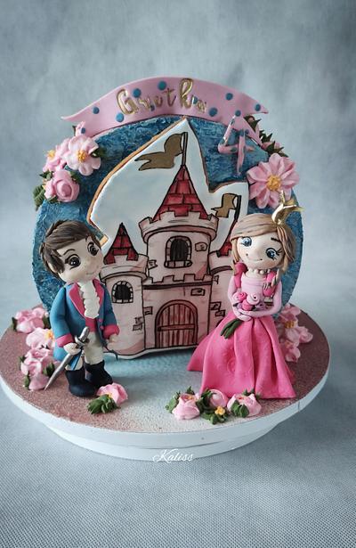 fairytale with a princess and a prince - Cake by Kaliss