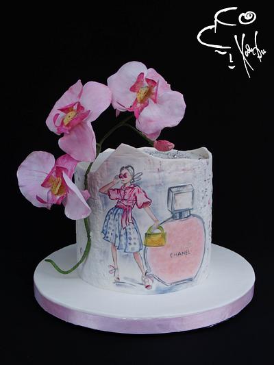Orchid cake - Cake by Diana