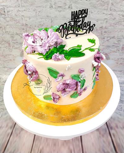 Floral Garden - Cake by Aparnashree 