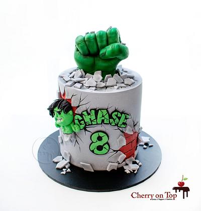 Incredible Hulk Cake  - Cake by Cherry on Top Cakes