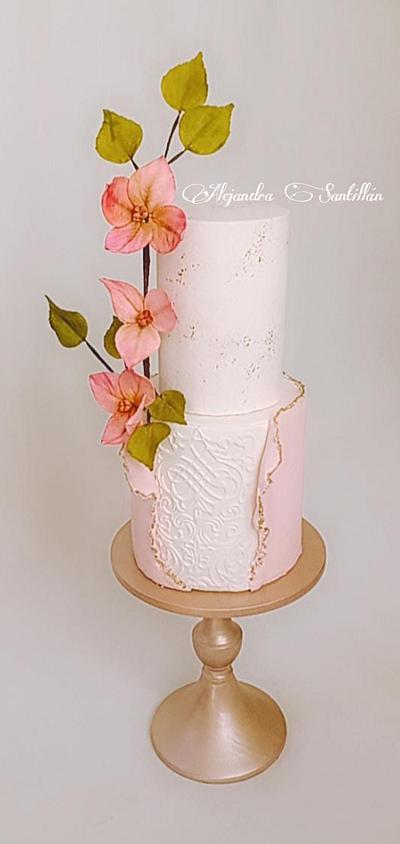 Pastel elegante ❤️ - Cake by Alejandra Santillán