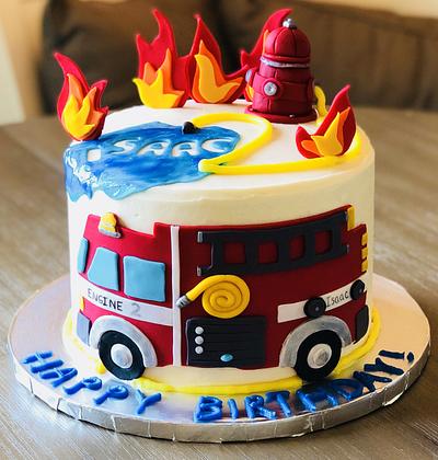 Fire truck birthday cake - Cake by MerMade