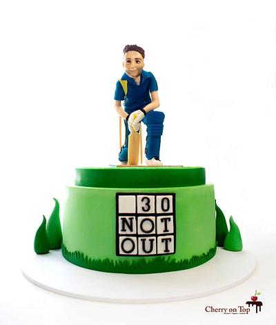 Cricketer Cake 🏆  - Cake by Cherry on Top Cakes