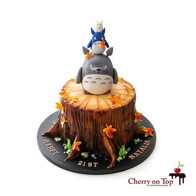 My Neighbor Totoro cake  - Cake by Cherry on Top Cakes