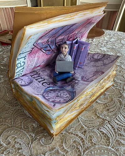 Cake Chocolate Book "Travel time" - Cake by Viktory