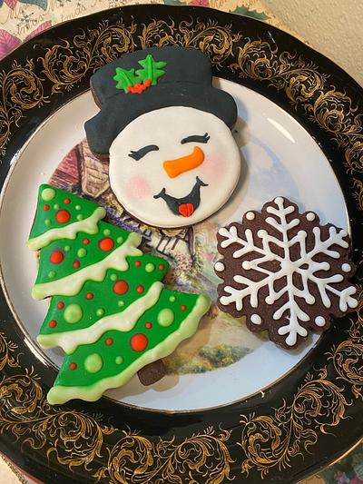 Christmas Cookies  - Cake by Eicie Does It Custom Cakes