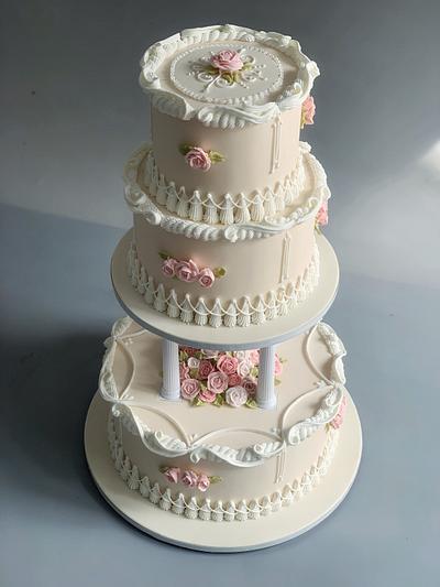 3rd wedding anniversary  - Cake by Dsweetcakery