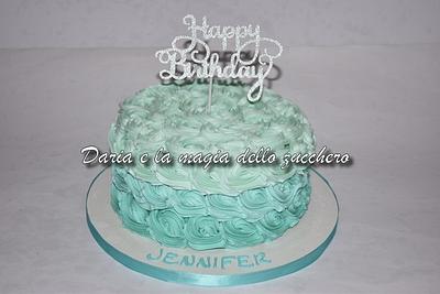 Tiffany ombre rose cake - Cake by Daria Albanese