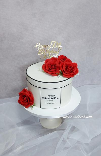 CHANEL N°5 Cake  - Cake by Anna's World of Sweets 