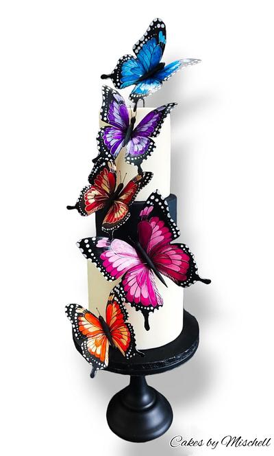 Butterflies - Cake by Mischell