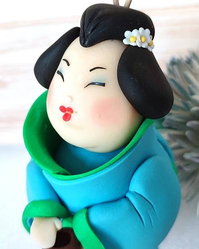 Japanese doll  - Cake by Annette Cake design