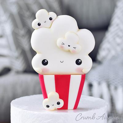 Cute Popcorn Cake Topper - Cake by Crumb Avenue