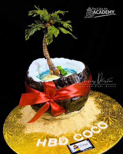 Coco Beach - Cake by Chris Durón from thecakeart.academy