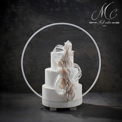 Wedding cake élégance  - Cake by Cindy Sauvage 