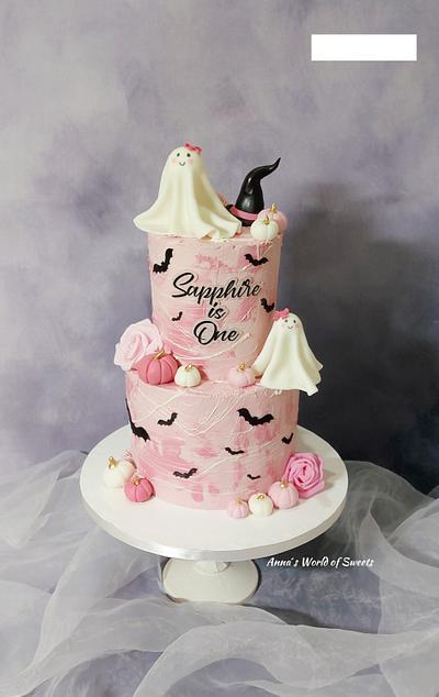 Spooky First Birthday Cake  - Cake by Anna's World of Sweets 