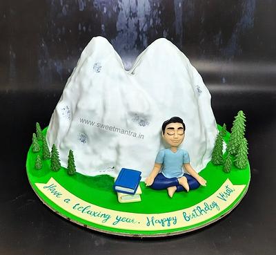 Mountain meditation cake - Cake by Sweet Mantra Homemade Customized Cakes Pune