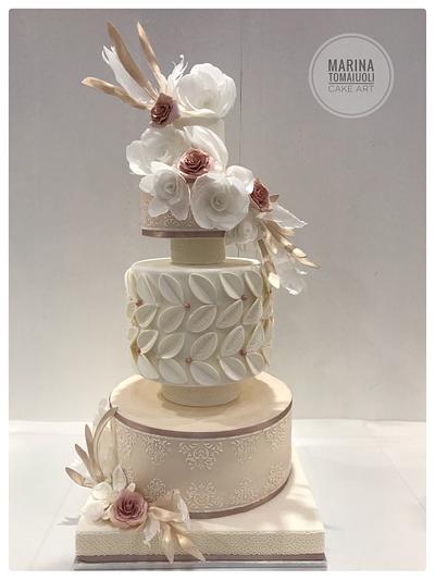 Modern wedding cake  - Cake by Marina Tomaiuoli Cake Art
