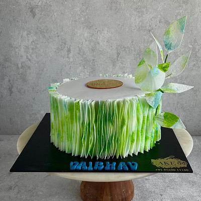 Wafer paper art  - Cake by Ruchi Narang