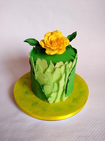 Yellow and green - Cake by Dari Karafizieva