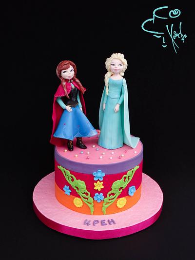 Elsa & Anna - Cake by Diana