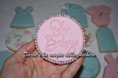 Baby shower cookie - Cake by Daria Albanese