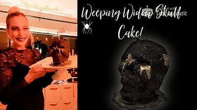 WEEPING WIDOW SKULL CAKE! - Cake by Miss Trendy Treats