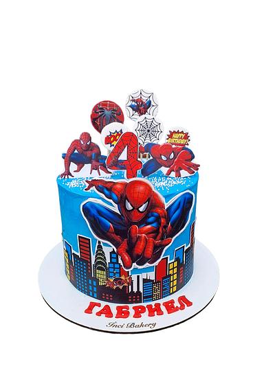Spiderman cake  - Cake by Inci Bakery