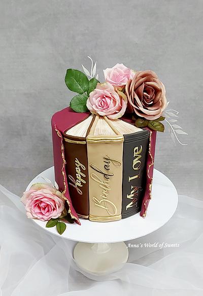 Antique Books Cake  - Cake by Anna's World of Sweets 