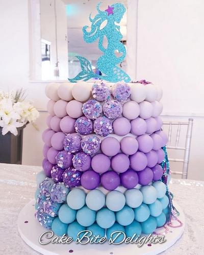Mermaid Cake Bite Cake - Cake by Yolanda Marshall 