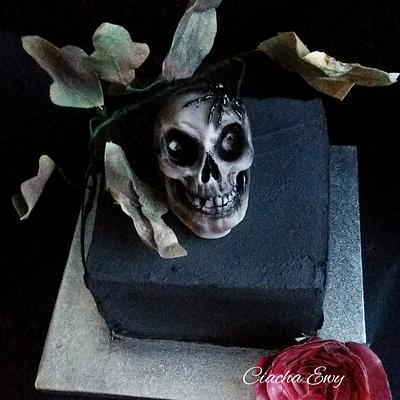skull cake  - Cake by Ewa