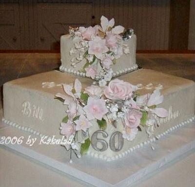 60th anniversary  - Cake by kakeladi